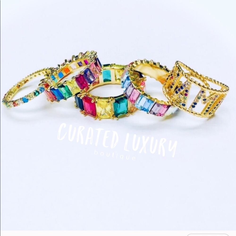 Colorful Baguette Ring - Picture 5 of 6